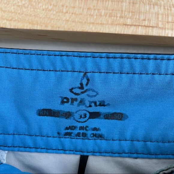 Prana Blue High Seas Board Shorts - Picture 5 of 8
